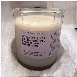Vanilla Lemon Scented Candle
